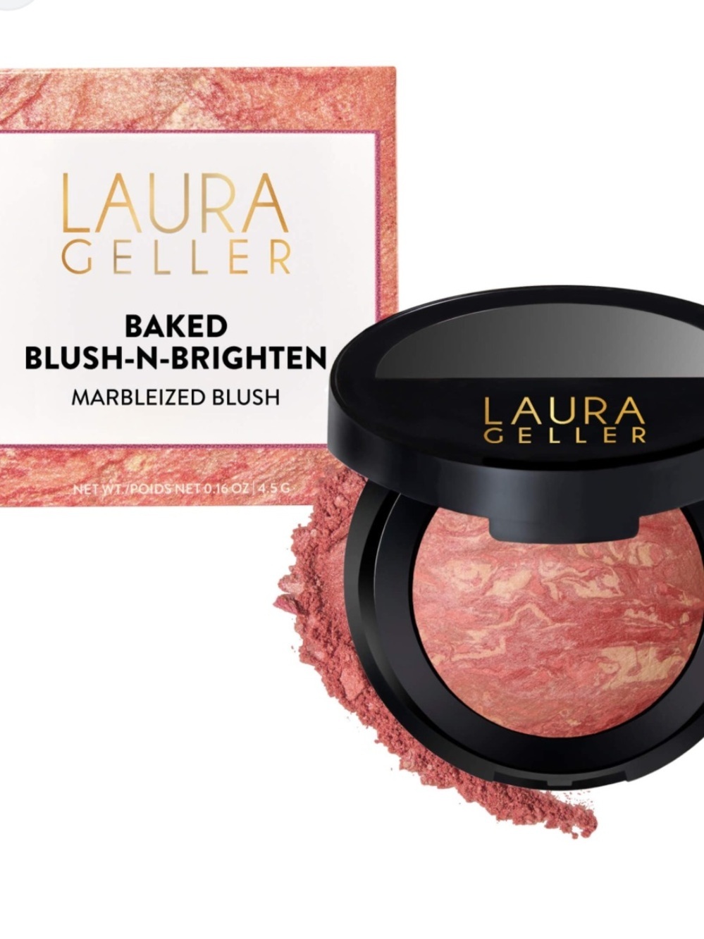 New! Laura Geller Marbleized Baked Blush-N-Brighten — Tropic Hues